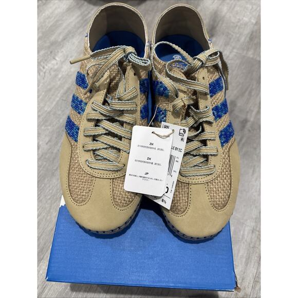 Size 9M/W10 - adidas CLOT x Gazelle by Edison Chen Linen Khaki Light Blue - Picture 8 of 8